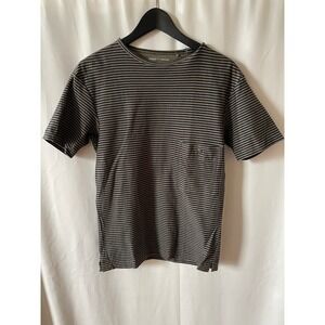Uniqlo x Lemaire Olive Green Black Striped Short Sleeve T-Shirt XS